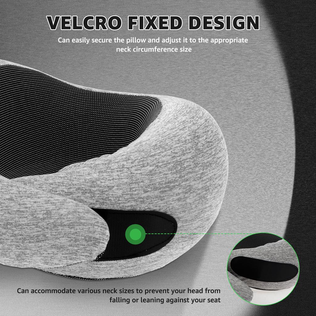 Travel Neck U-shaped Pillow Portable Airplane Soft Noon Break Sleep Pillows Neck Protection Support Memory Foam Snail Pillow