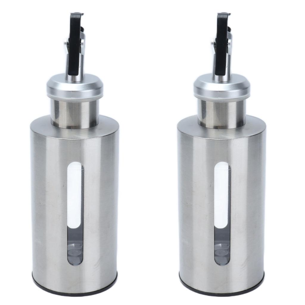 Oil Dispenser Bottle Stainless Steel Easy Refill and Cleaning Modern Olive Oil Dispenser for Vinegar Sauce190ML