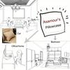 Vikama Ginkgoblatt-Druck Kissenbezug für Sofakissen, Wohnzimmer-Kissenbezug, Maschinenwaschbar, Heimdekoration