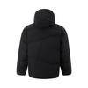 Li Ning CF Suo Red Velvet Hot Pot Waterproof Solid Color Zipper Hooded Short Down Jacket Unisex Jacket Black AYMU215-5