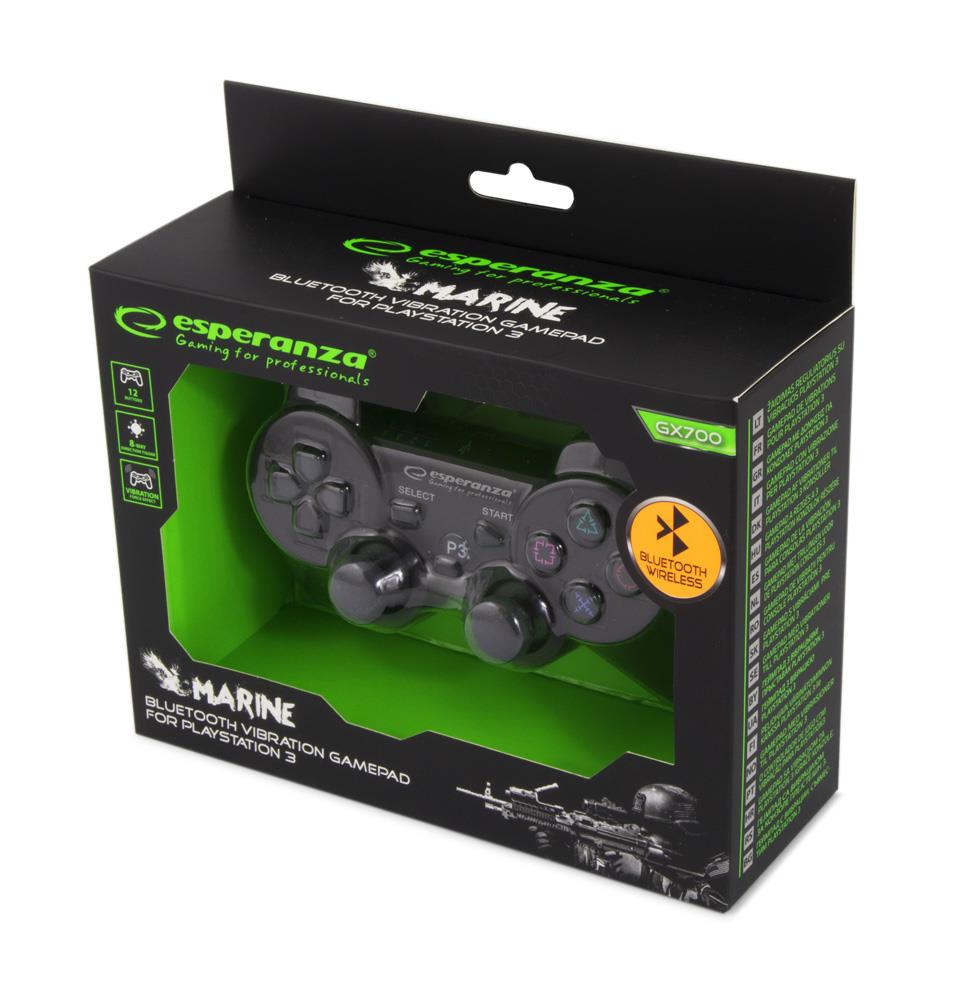 Esperanza "Marine" Wireless Bluetooth PS3 Gamepad Black