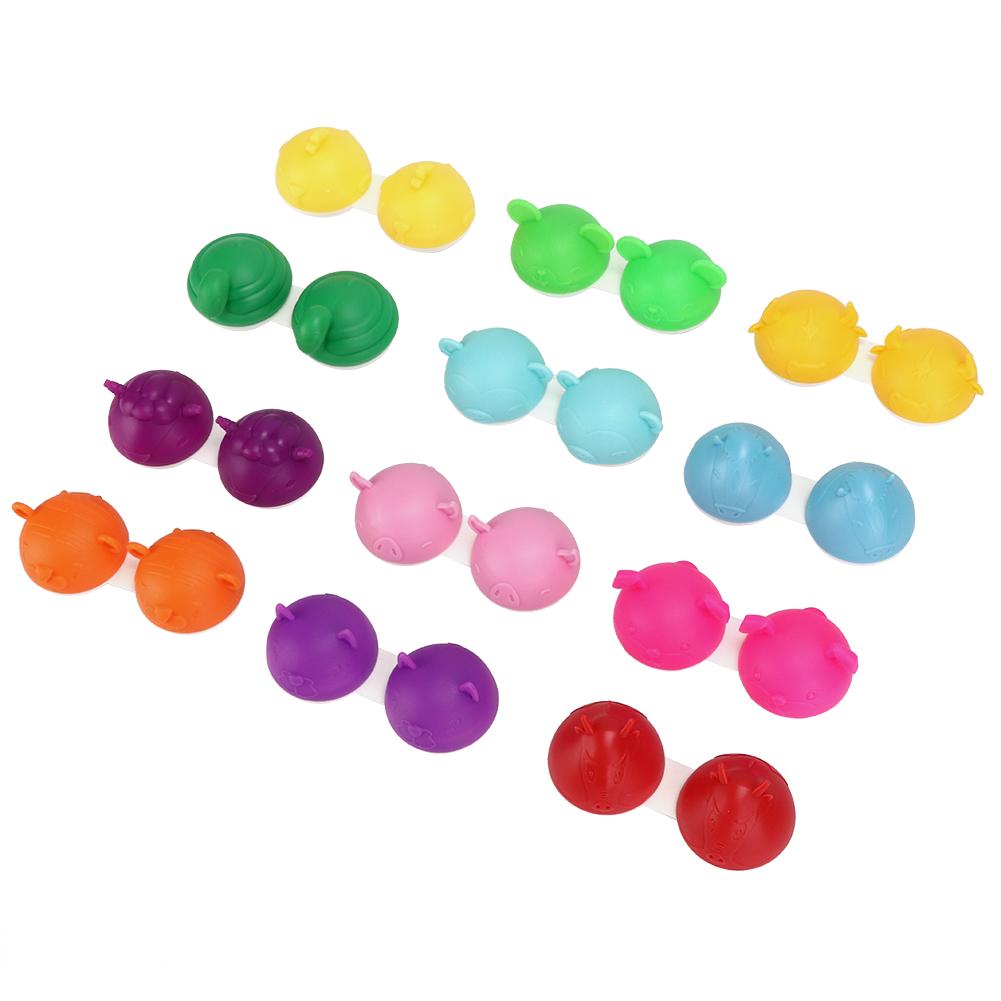 Tragbarer Entzückender Tierform Kontaktlinsenbehälter Reise Aufbewahrungsbox für Augenkontaktlinsen