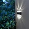 Waterproof LED Solar Lamp Outdoor Garden Ambient Lighting Decoration Up & Down Lights Stair Yard Fence Color Change Wall Light