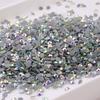 Wholesale SS4 SS6 SS8 Crystal AB Hot Fix Flatback Rhinestones Bulk , DIY Loose Hotfix Glass Rhinestones Hot Fix Crystal Stones