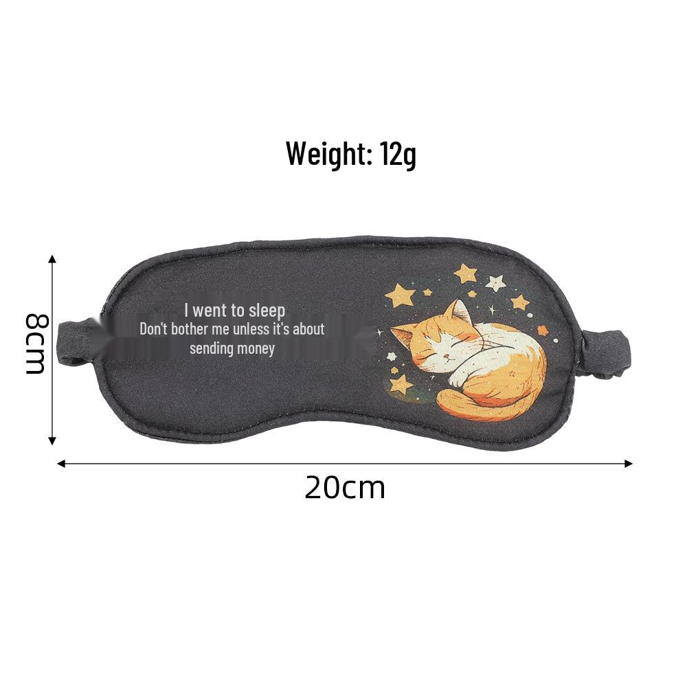 

Cute Font Blackout Sleep Mask for Adults & Kids - Summer Eye Cover