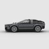 MOC Car DeLorean DMC-12 Racing Technical Vehicle Model Building Block Speed Super Race Rally Sport Brick Christmas Gift City