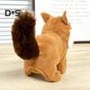 Electric Plush Squirrel Toy Interactive Jumping Movable Tail Squirrel Toy Toddlers Educational Baby Tummy Time Crawling Stuffed Animal Toy