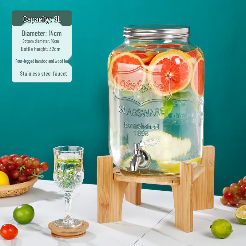 Cola Beverage Bucket with Faucet - Ideal for Lemon Juice, Fruit Tea, Cocktails, and Cold Water