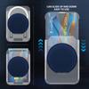 Dla Samsung Galaxy Z Flip7 5G Magnetyczne Etui Podpórka Skórzany Tył z Teksturą Jeansu z