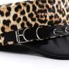 Vintage leopard print Berets for Women Fashion y2k Flat Army Cap Salior Hat