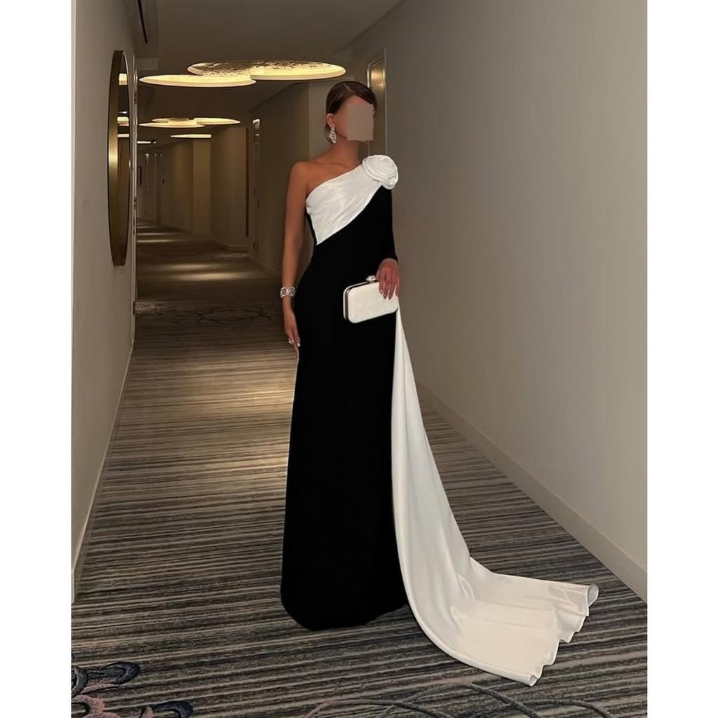 Fall Winter Sexy Floral Flowy Wrap Evening Gown for Women, European American Style Party Formal Dress for Crossborder
