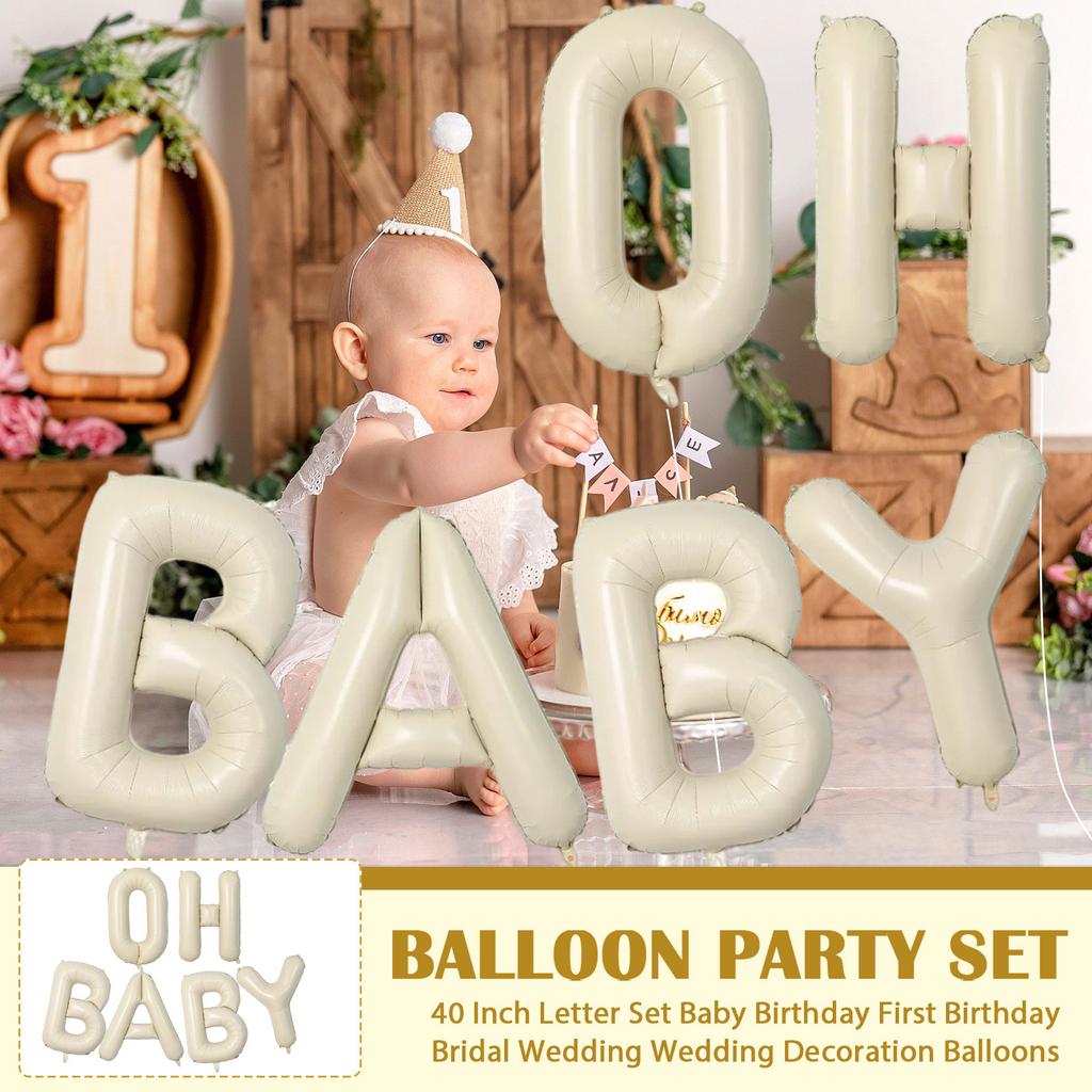40 Inch Letter Set Baby Birthday First Birthday Bridal Wedding Wedding Decoration Balloons