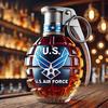 Funny French Bulldog Whiskey Bottle, Humor Novelty Decanter, Creative Gift, 250ml Clear Glass