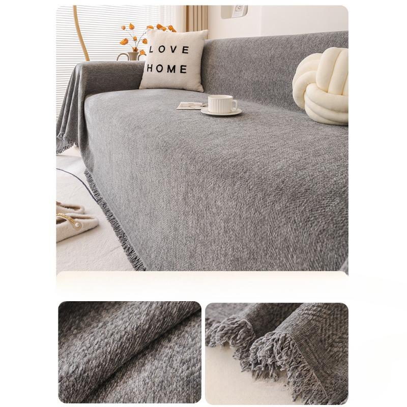 Ins Style Sofa Towel Non-Slip Chenille Four Seasons Universal Sofa Cushion High Sense Full Covered Universal Cover Cover Blanket Cover Cloth