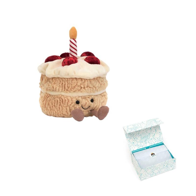 

JELLYCAT Серія Весела Їжа День Народження Торт Весела Лялька Плюшева Лялька 16 см Заввишки Box