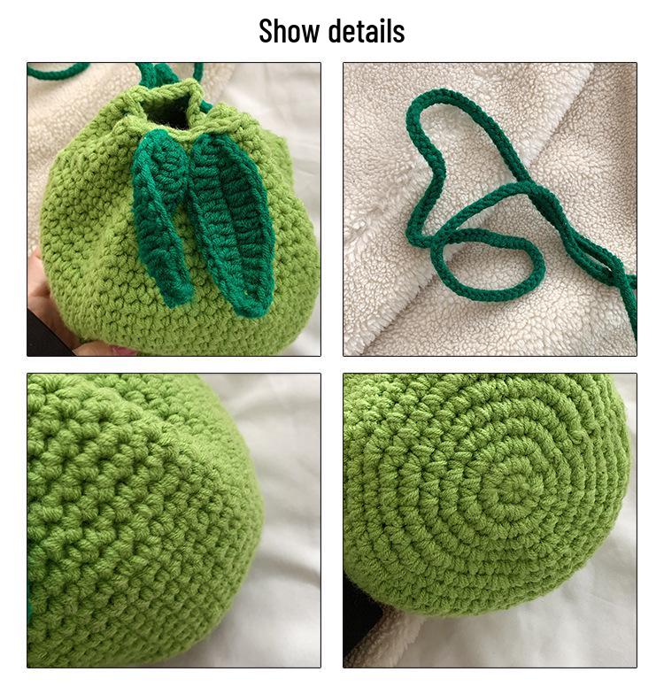 Ręcznie robiona brzydka pomarańczowa wełniana torba na ramię na szydełku - urocza listonoszka dla kobiet