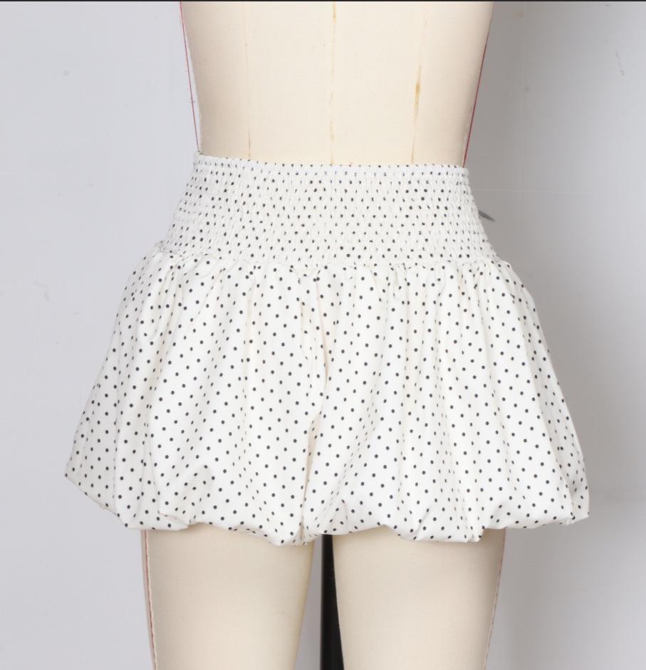 

European & American Polka Dot Bodycon Bubble Skirt - Sexy & Stylish for Spring/Summer Extra Large білий/слонова кістка