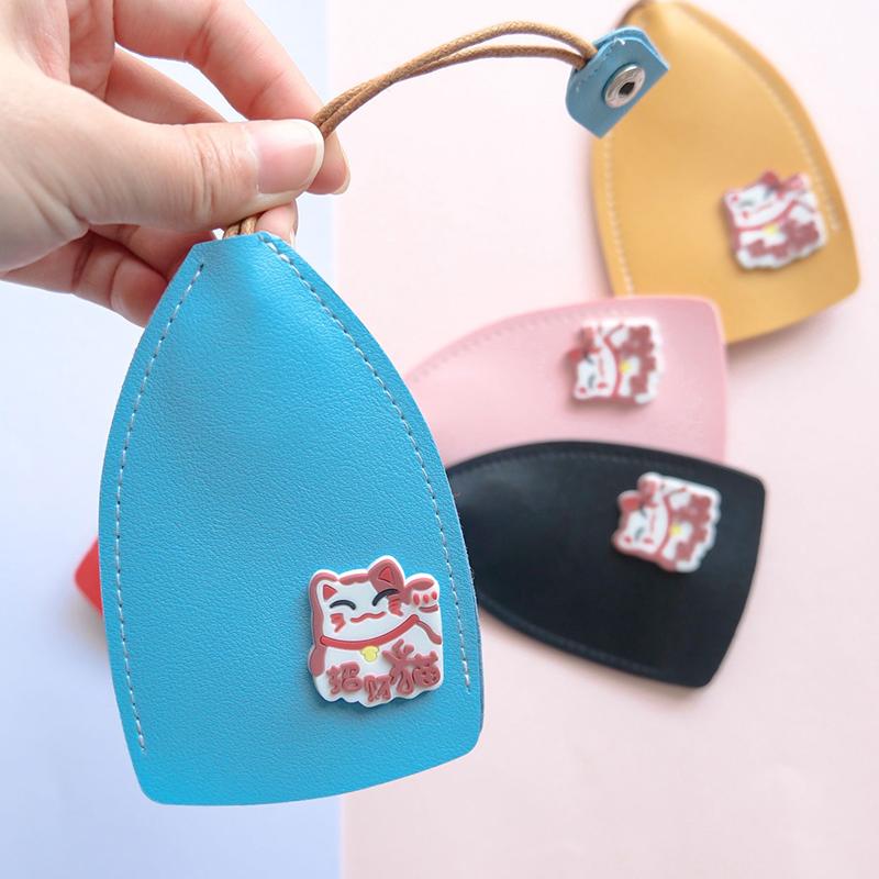 1Pc Cute Pu Pull Out Key Holder For Keys Creative Key Case Leather Keychain Leather Bag For Keys Car Key Box Pouch