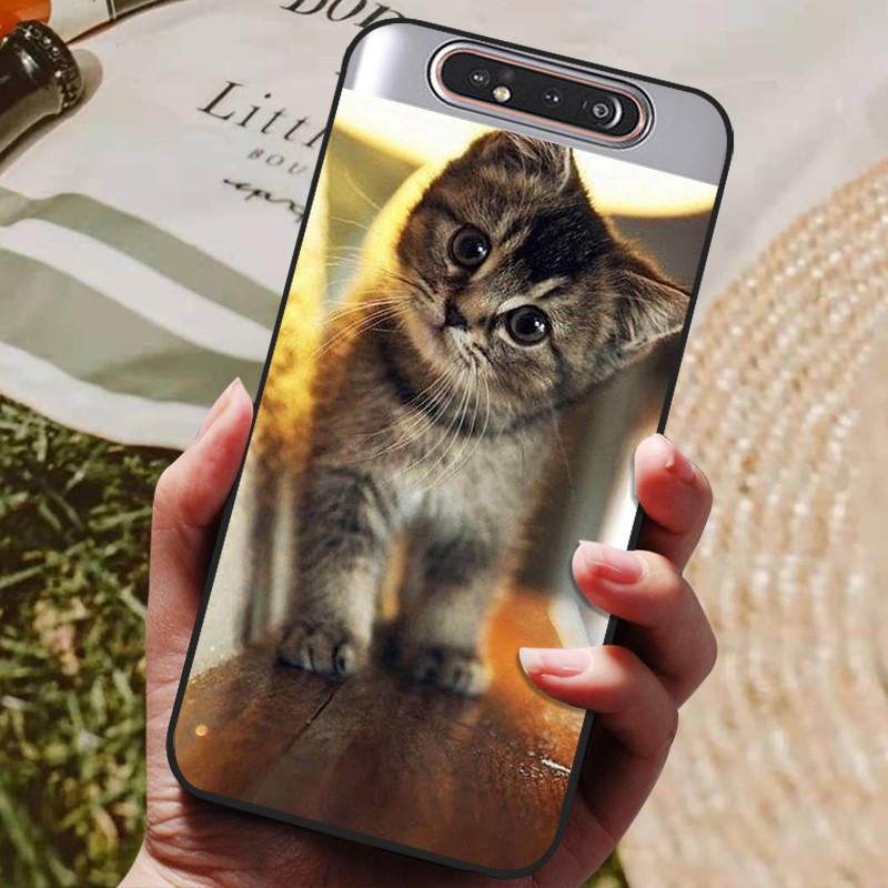 Per Samsung A80 Custodia Cover Posteriore in Silicone Custodia per Telefono Per Samsung Galaxy A80 Custodie per Galaxy A 80 A805F A805 Paraurti Morbido Funda