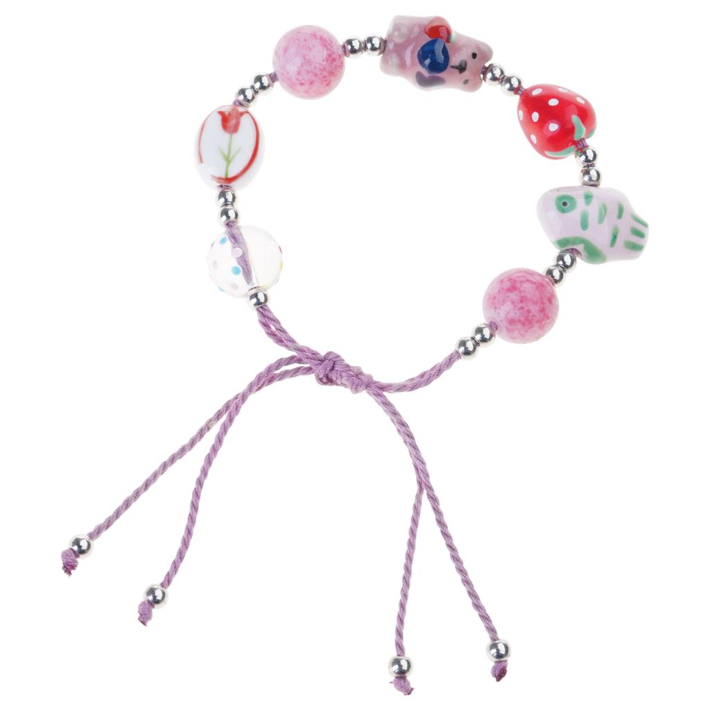 Fashionable Bear Charm Alloy Bracelet for Girls Lovely Sweetheart Jewelry Gifts Decoration for Teens Casual Wear