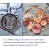 6 Pcs Imitated Wood Embroidery Hoops Frame, Round Hoop with 16 Needles for Art Craft DIY Sewing