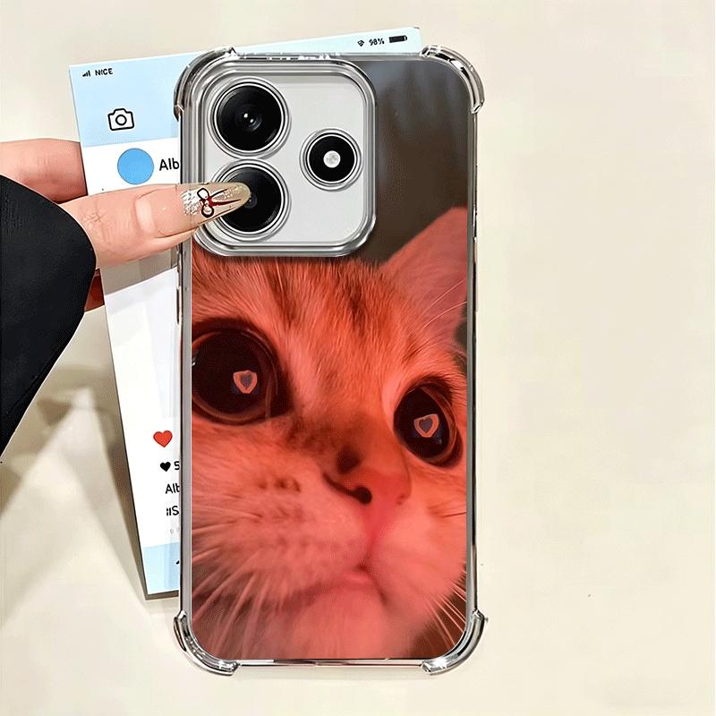 Pet Cat Funny Memes Soft Phone Case For Xiaomi Poco X7 X8 Pro Max X6 X5 X3 F8 Ultra F7 M8 M7 M5S Redmi 15C 15A 15 14C 13C 12C 13