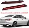 LED Rear Bumper Fog Light for Honda Civic 2025-2025, Plug & Play Brake Tail Turn Signal