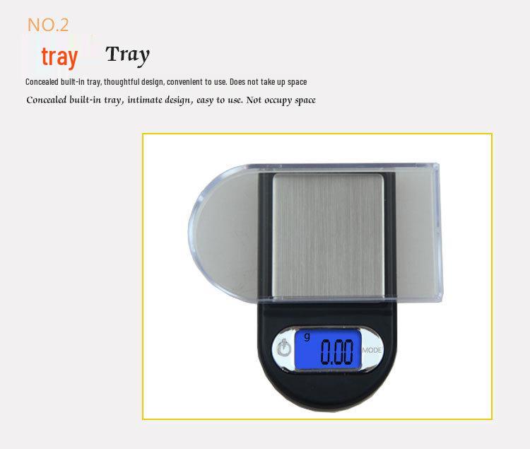 Mini High-Precision 0.01g Jewelry Electronic Scale - Portable Lighter Design