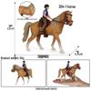 Children's Thousand-Mile Horse Simulation Model Toy and Sand Table Set