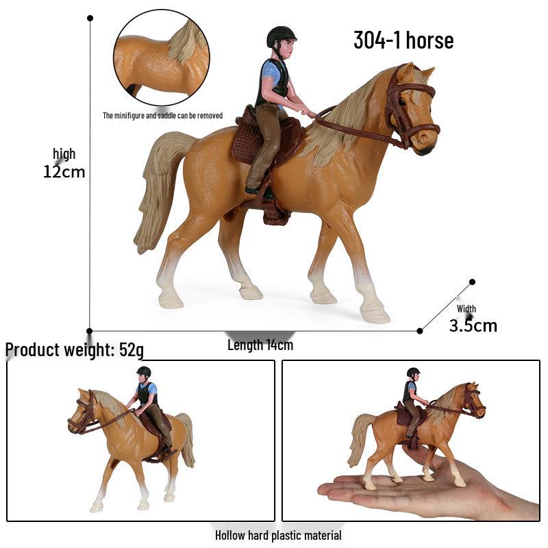 Children's Thousand-Mile Horse Simulation Model Toy and Sand Table Set