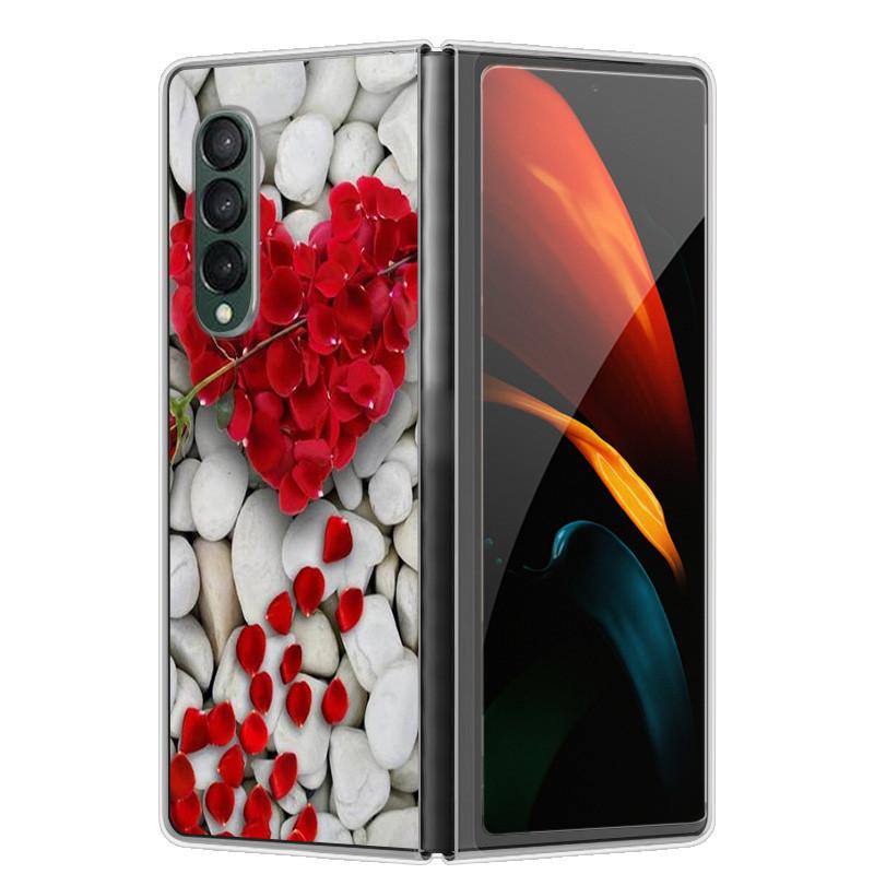 Etui na Samsunga Z Fold 5 Słodkie Modne Twarde Przezroczyste Etui na Telefon dla Samsunga Galaxy Z Fold5 5G ZFold 4 6 5G Powłoka Ochronna ZFold6