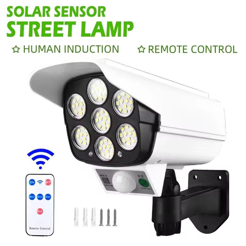 LED Powerful Solar Security Lights Outdoor Decor Sensor Motion 3 Modes Street Waterproof Lamp Wall Night Work Light for Garden