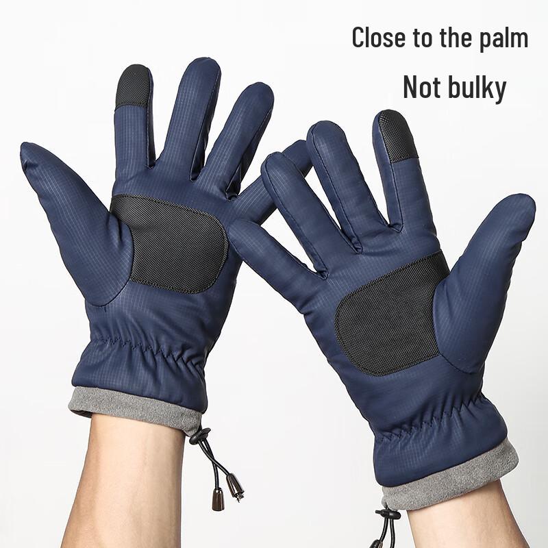 Muerxi Men's Winter Outdoor Fleece-lined Touchscreen Gloves
