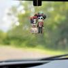 Skeleton Pendant Halloween Acrylic Car Accessory Fun Design Vehicle Interior