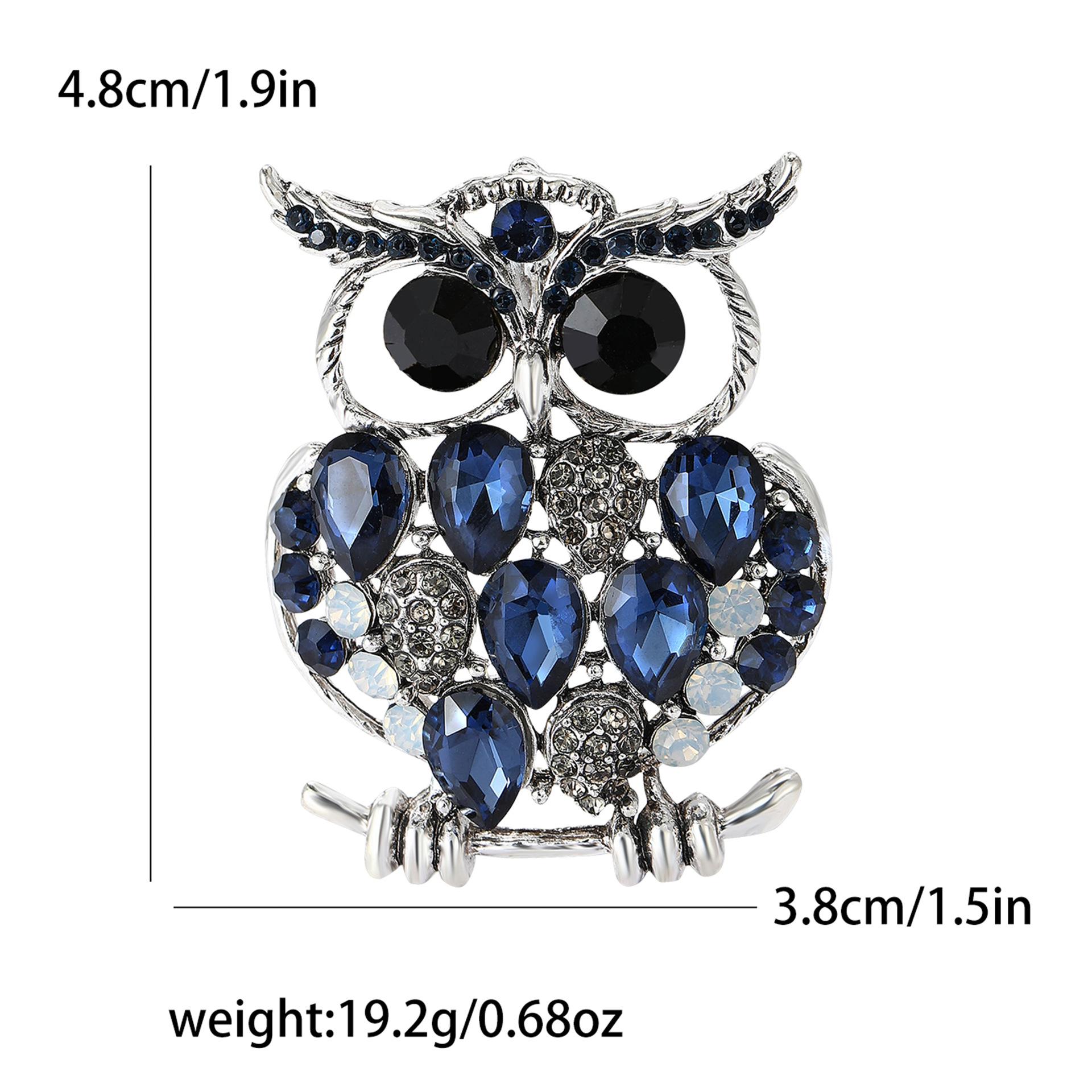 

Изысканная ретро-брошь в виде совы из сплава со стразами, высококачественная универсальная женская одежда, корсаж, ювелирное украшение, булавка