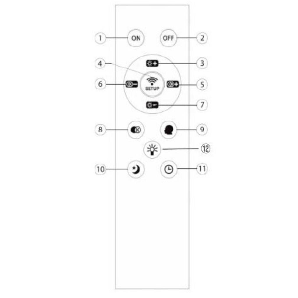 Ceiling Lamp 4 Rings Plafond Black Hanging Chandelier Led + Remote Control 50W 61Cm