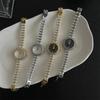 Naidu Diamond-Encrusted Watch Women'S Exquisite Small Fragrant Style High-Value Pearl Bracelet Watch Quartz Small Dial