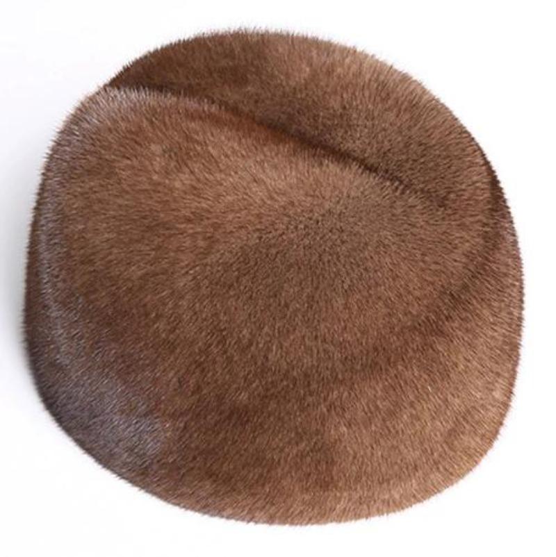 Rex Leather Hat Men Middle-aged and Elderly Winter Mink Hair Old Man Hat Warm Men Mink Whole Mink Father Fur Cotton Hat