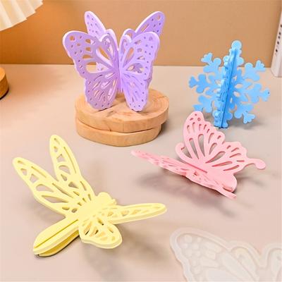 Lebensmittelechtes Silikon Hohl Schmetterling Räucherstäbchenhalter Form Räucherstäbchen Anhänger Bastelform Für DIY Basteln Heimdekorationen