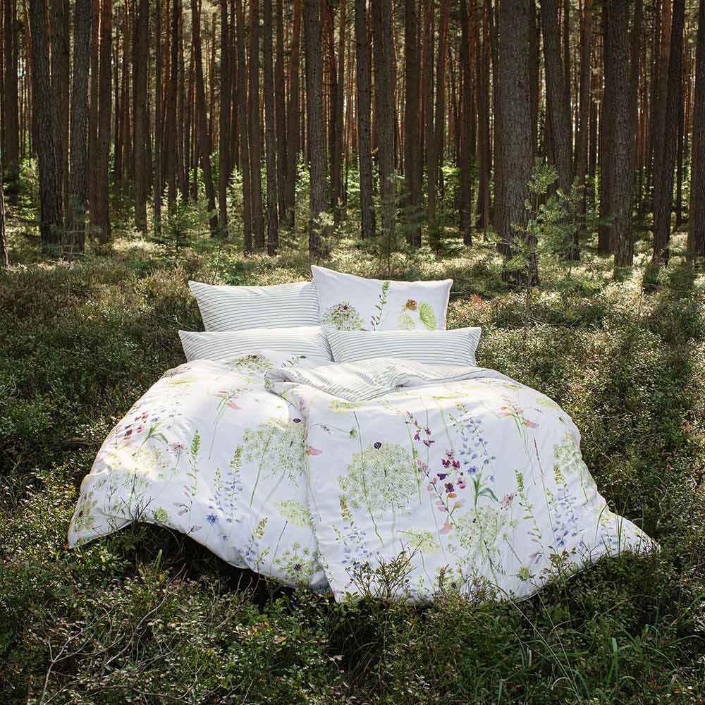 Pościel estella 4704/530 meadow mako satyna 160x200cm 3 części