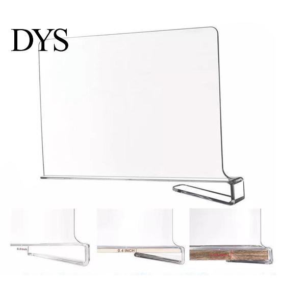 High-quality Shelf Partition Closet Divider Clear Plastic No Punching Design Separator for Plate Clothes Purses Multifunctional Cabinet Board