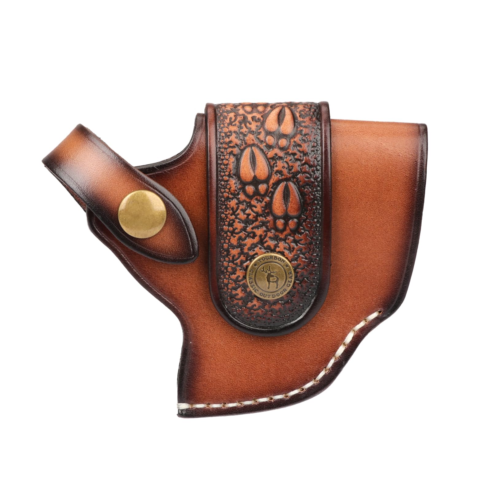 

TOURBON Detachable Leather Hip Holster for Airsoft, Compact, Right-Handed