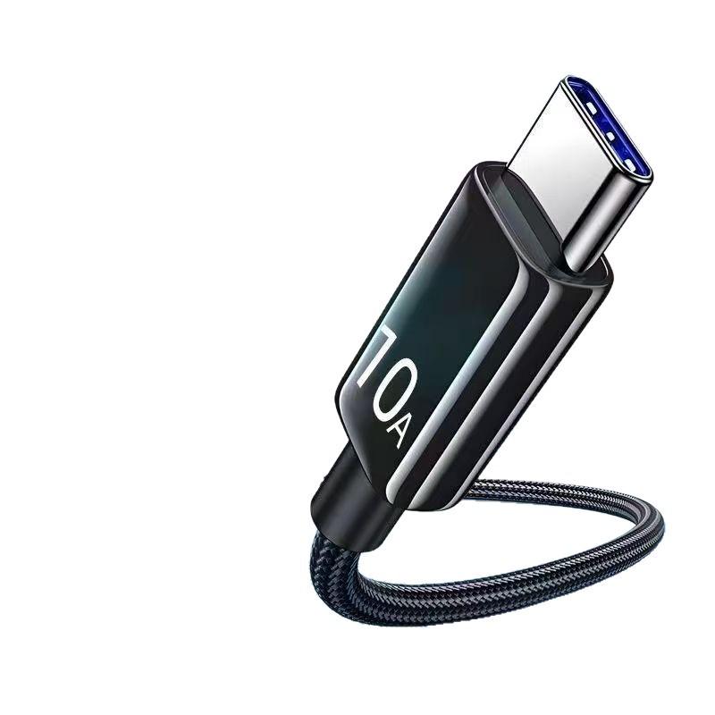 120W Super Fast Charge Type-C Braided Data Cable for Huawei Honor 10A