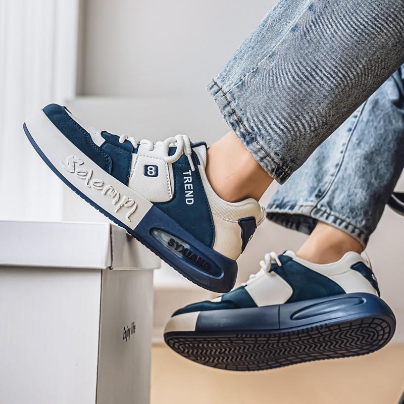 Menn Mote Fritid Lav Topp Skateboardsko Gutter Komfortable Sneakers Mannlige Studenter Trendende Myk Såle Klassisk Pustende Gym Sklisikker