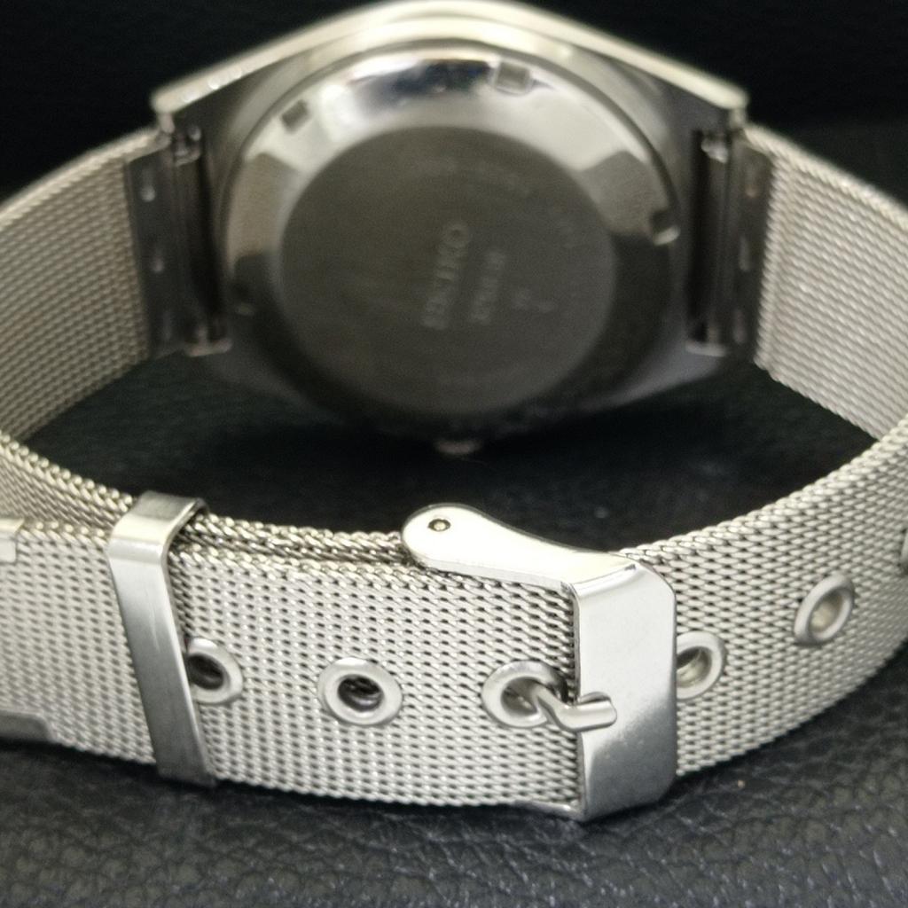 JAPAN VINTAGE SEIKO 5 AUTOMATIC 6309A MENS SILVER COLOR DIAL WATCH a701207-5 R206a-a701207