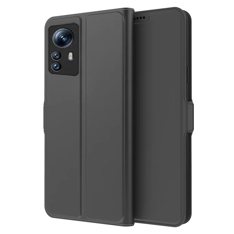 

Card Slot Phone Case for Xiaomi Redmi Note 12S 4G , PU Leather + TPU Stand Phone Cover