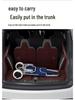 Folding Stair Climbing Shopping Cart: Portable Luggage Trailer & Small Hand Truck for Elderly and Grocery Use