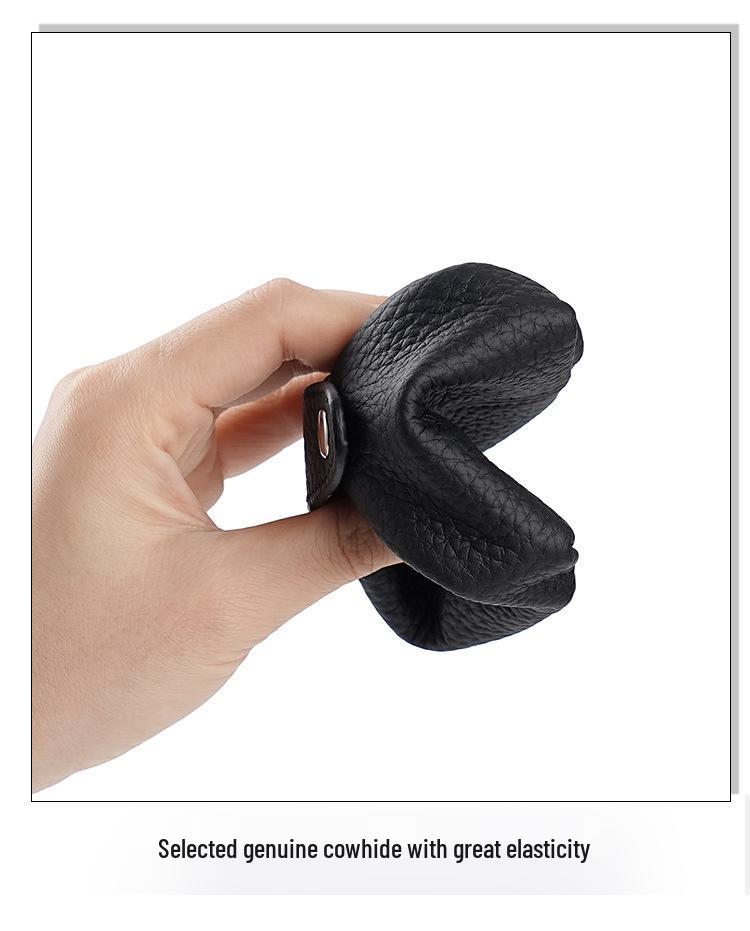 Retro Cowhide Women's Mini Coin, Jewelry & Makeup Storage Bag