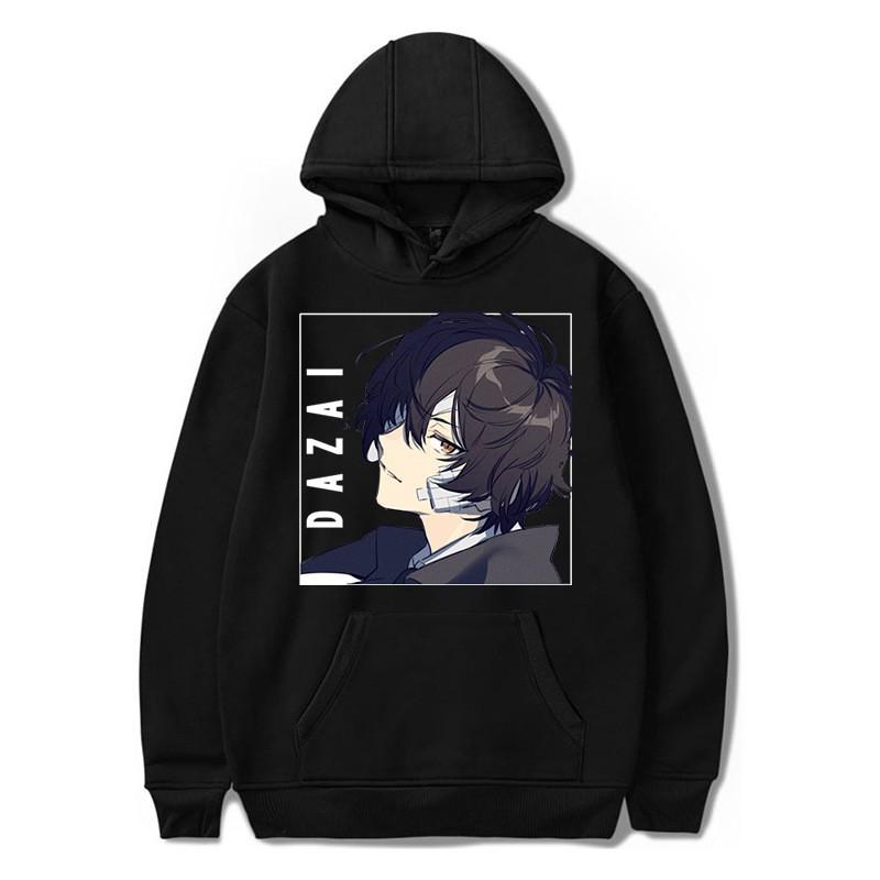 Bungo Stray Dogs Anime Hoodie Lässiger Fleece Pullover für Jugendliche