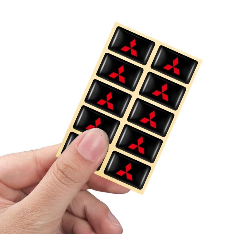 10PCS Car Reflective Sticker for Mitsubishi All Models Outlander Lancer ASX Pajero 3D Adhesive Safety Warning Decal Accessories